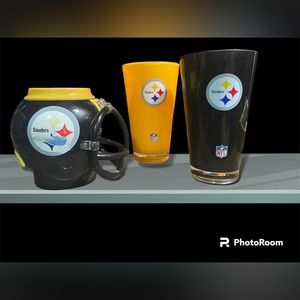 Pittsburgh Steelers tumblers & mug set